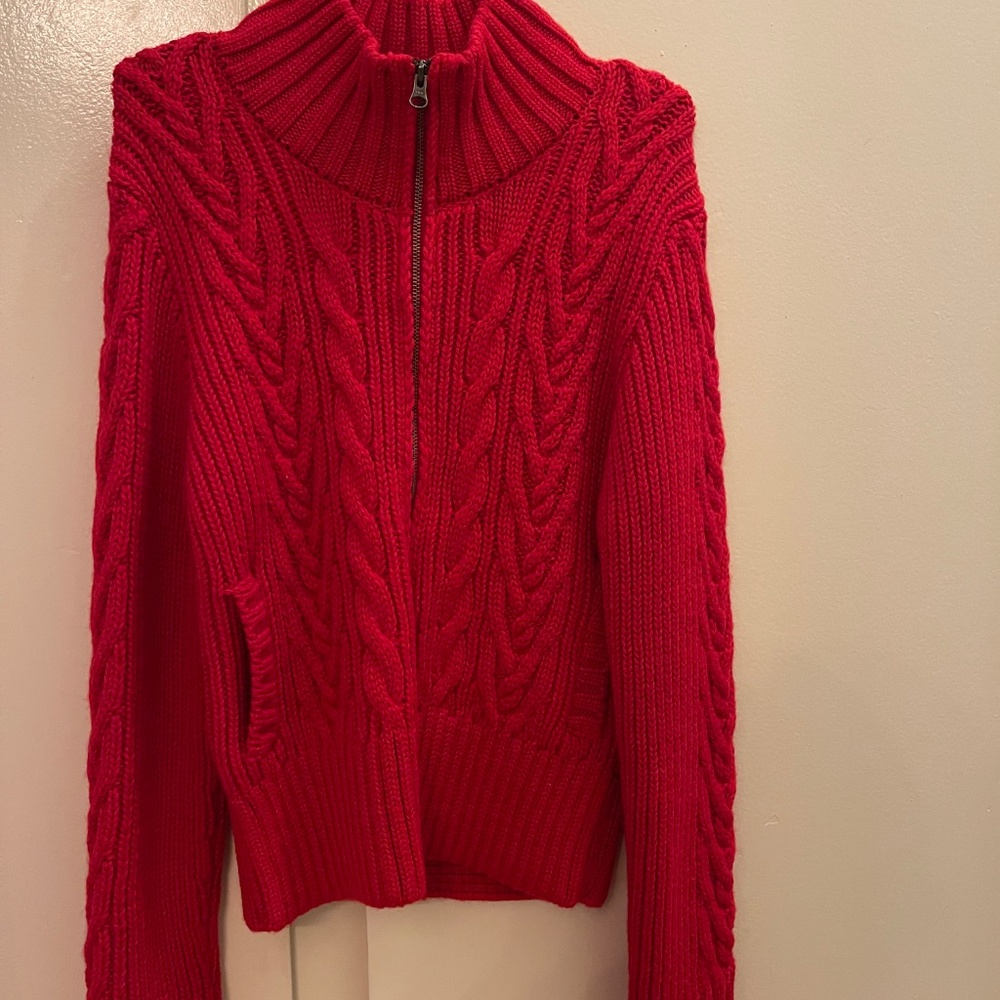 KOTN Cable Zip Sweater New with Tags - Picture 3 of 7